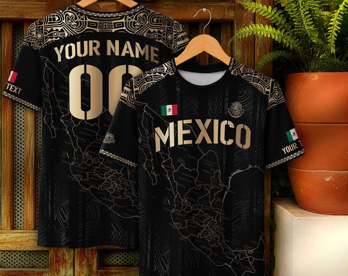 Personalized Mexican Jersey Soccer, Custom Name & Number Mexican Soccer Jerseys, Custom Mexico Soccer Jersey For Men and Kid, Soccer Jerseys
