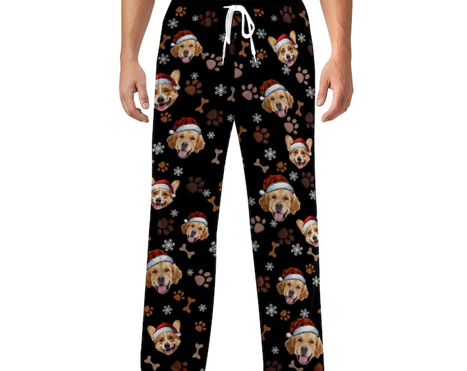 Custom Pet Photo Pajama Sets – Personalized Pet Pajamas for Christmas, Matching Family Holiday Set, Cute Pyjama Gift for Pet Lovers