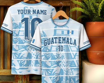 Personalized Guatemala Jersey Soccer, Custom Name Guatemalan Soccer Jersey, Custom Guatemala Soccer Jersey For Men, Soccer Team Jerseys