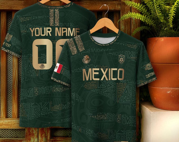 Custom Name & Number Mexican Soccer Jerseys, Personalized Mexican Jersey Soccer, Custom Mexico Football Jerseys For Men, Soccer Team Jerseys