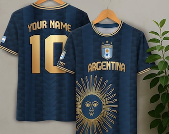 Custom Argentina Soccer Jersey, Personalized Your Name Argentina Jersey Soccer, Customized Argentina Your Team Jerseys