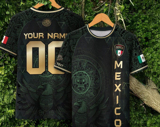 Personalized Mexican Jersey Soccer, Custom Name & Number Mexican Soccer Jerseys, Custom Mexico Soccer Jersey For Men and Kid, Soccer Jerseys