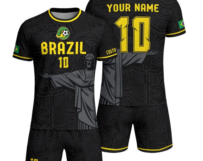 Personalized Brazil Soccer Jersey 2025, Custom Name Brazilian Soccer Jersey Players, Customized Brasil Soccer Jersey For Men and Kid