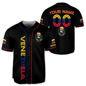 Personalized Venezuela Baseball Jersey, Custom Name Number Venezuela Baseball Jersey, Venezuela Jersey Men, Venezuela Jersey Baseball Design 3