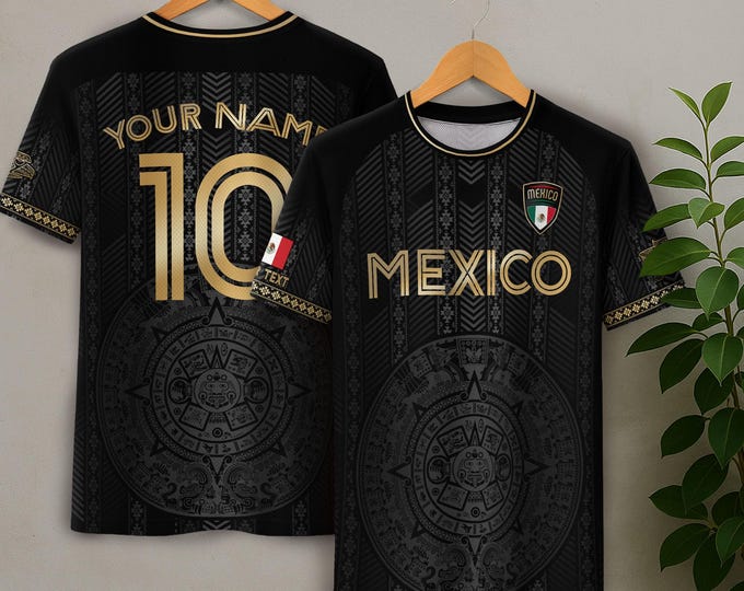 Personalized Soccer Team Jersey For Men And Kids, Print Your Logo Number & Team Name, Custom Mexican Football Jersey 2025 Training Outfit