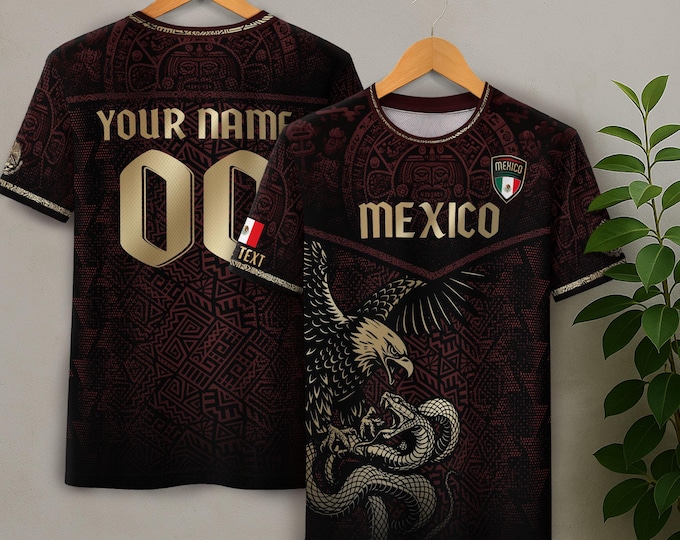 Personalized Mexican Jersey Soccer, Custom Name & Number Mexican Soccer Jerseys, Custom Mexico Soccer Jersey For Men and Kid, Soccer Jerseys