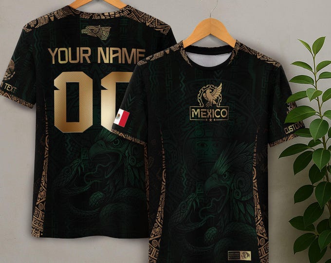 Personalized Mexican Jersey Soccer, Custom Name & Number Mexican Soccer Jerseys, Custom Mexico Soccer Jersey For Men and Kid, Soccer Jerseys