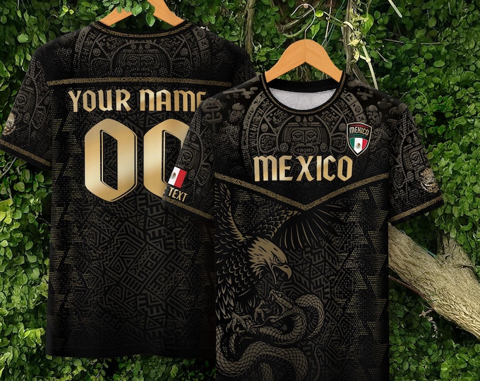 Customized Mexican Soccer Jersey, Personalized Soccer Jerseys for Men and Kids, Custom Name Number Game Day Shirts, Soccer Players Gifts