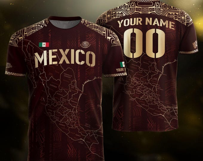 Personalized Mexican Jersey Soccer, Custom Name & Number Mexican Soccer Jerseys, Custom Mexico Soccer Jersey For Men and Kid, Soccer Jerseys