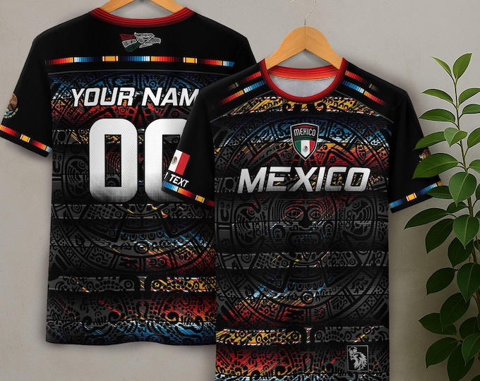 Customized Mexican Soccer Jersey, Personalized Soccer Jerseys for Men and Kids, Custom Name Number Game Day Shirts, Soccer Players Gifts