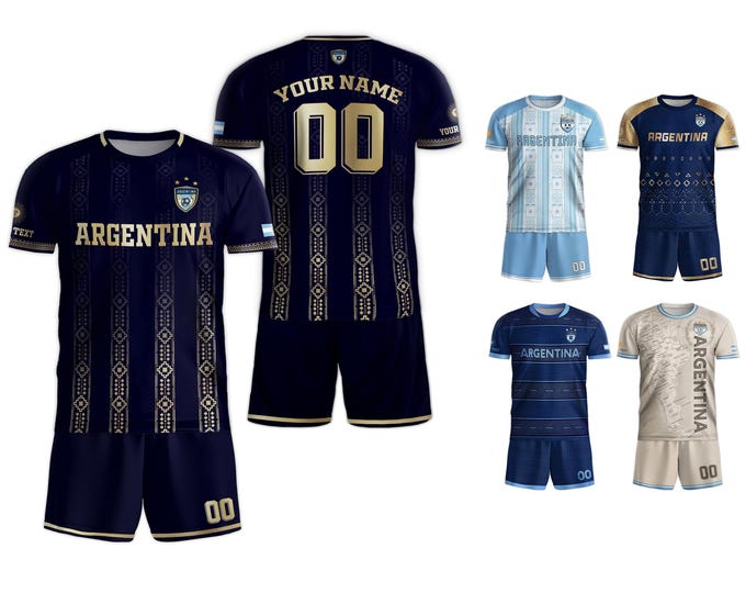 Custom Name Argentina Soccer Jersey, Personalized Argentina Jersey Soccer 2024, Customized Argentina Men Soccer Jersey, Soccer Team Jerseys