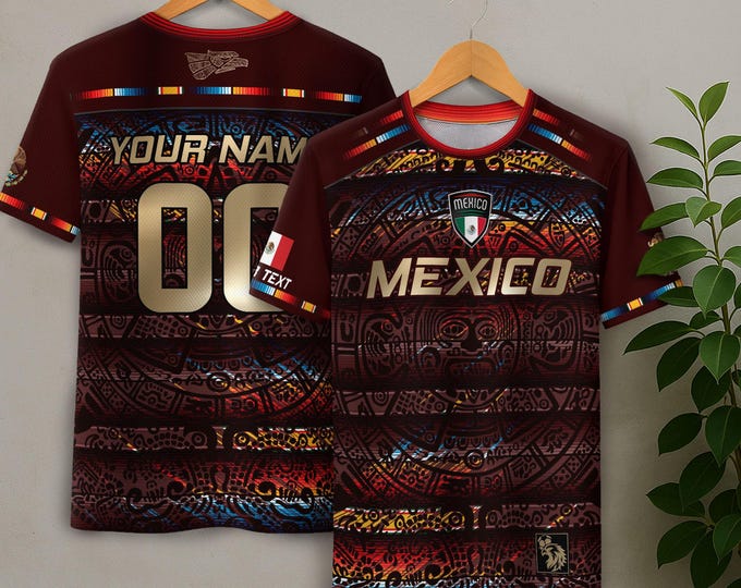 Personalized Mexican Jersey Soccer, Custom Name & Number Mexican Soccer Jerseys, Custom Mexico Soccer Jersey For Men and Kid, Soccer Jerseys