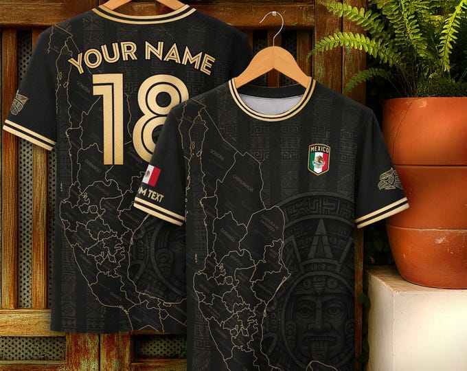 Personalized Mexican Jersey Soccer, Custom Name & Number Mexican Soccer Jerseys, Custom Mexico Soccer Jersey For Men and Kid, Soccer Jerseys