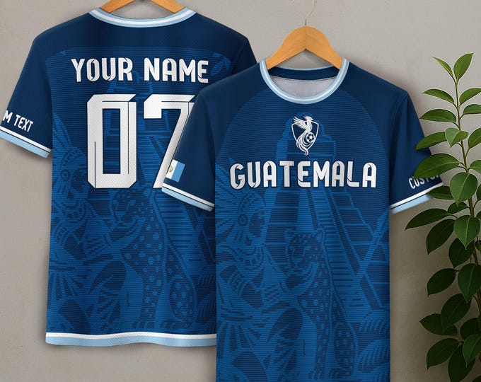 Personalized Guatemala Jersey Soccer, Custom Name Guatemalan Soccer Jersey, Custom Guatemala Soccer Jersey For Men, Soccer Team Jerseys
