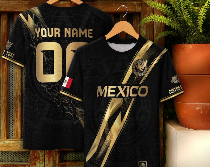 Personalized Mexican Jersey Soccer, Custom Name & Number Mexican Soccer Jerseys, Custom Mexico Soccer Jersey For Men and Kid, Soccer Jerseys