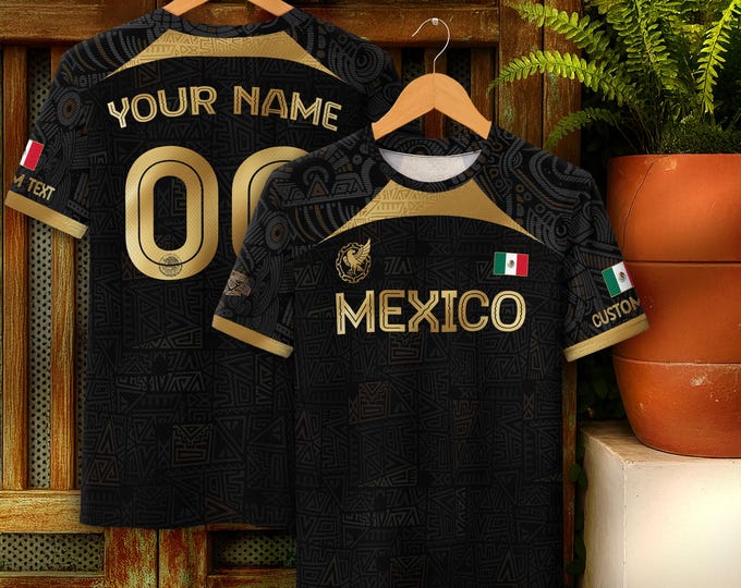 Personalized Mexican Jersey Soccer, Custom Name & Number Mexican Soccer Jerseys, Custom Mexico Soccer Jersey For Men and Kid, Soccer Jerseys