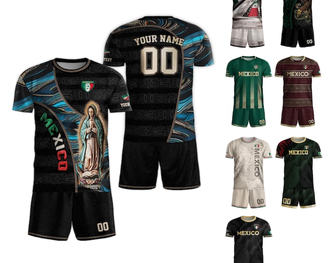 Custom Name Mexico Soccer Jersey, Personalized Mexican Jersey Soccer, Customized Mexico Soccer Jersey For Men & Kid, Soccer Jerseys For Team