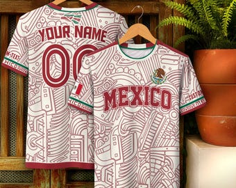 Custom Name Mexico Soccer Jersey, Personalized Mexican Jersey Soccer, Customized Mexico Soccer Jersey For Men & Kid, Soccer Jerseys For Team