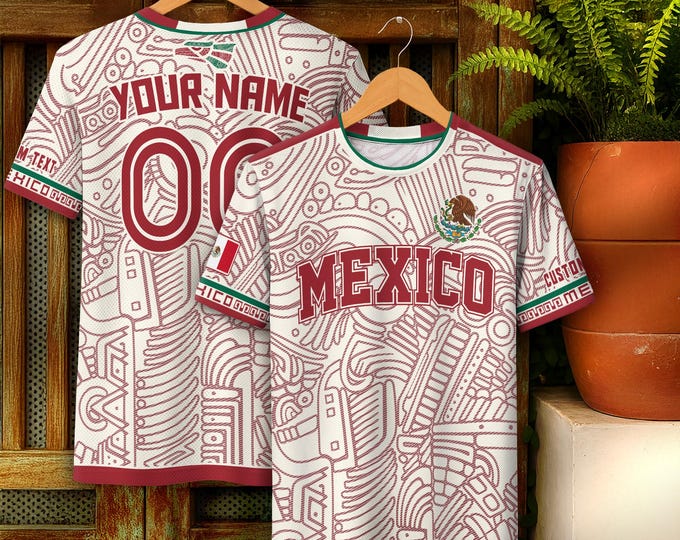 Custom Name Mexico Soccer Jersey, Personalized Mexican Jersey Soccer, Customized Mexico Soccer Jersey For Men & Kid, Soccer Jerseys For Team