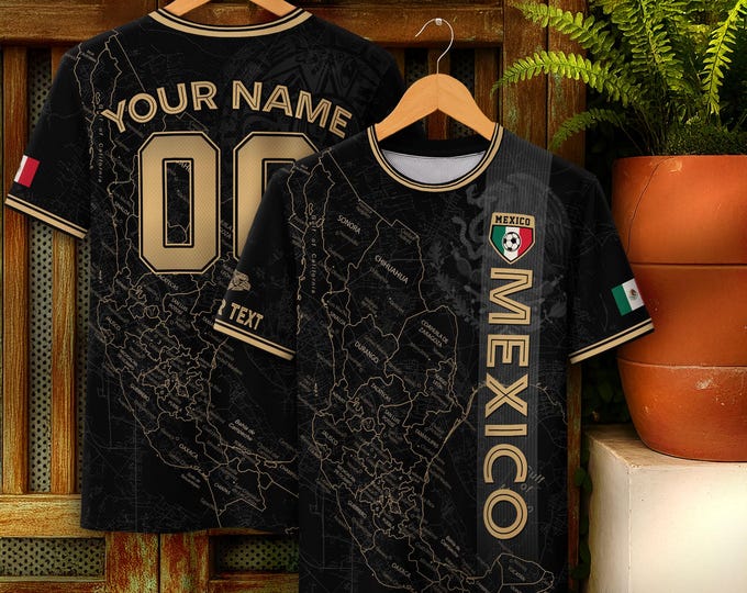Personalized Mexican Jersey Soccer, Custom Name & Number Mexican Soccer Jerseys, Custom Mexico Soccer Jersey For Men and Kid, Soccer Jerseys