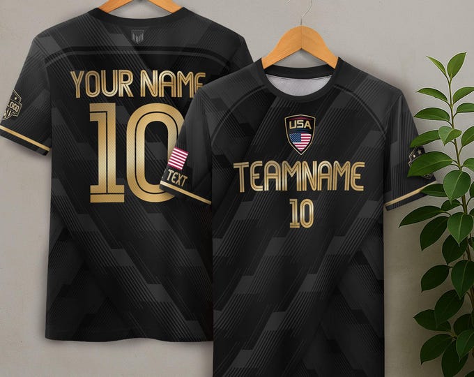 Personalized Soccer Team Jersey For Men And Kids, Print Your Logo Number & Team Name, Custom American Football Jersey 2025 Training Outfit