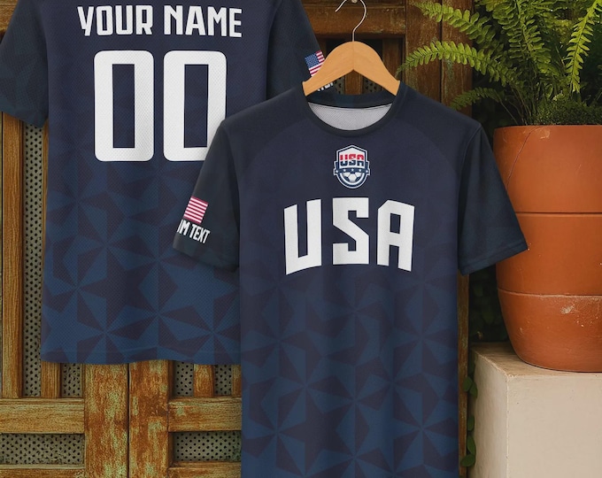 Featured listing image: Personalized Soccer Team Jersey For Men And Kids, Print Your Logo Number & Team Name, Custom American Football Jersey 2025 Training Outfit