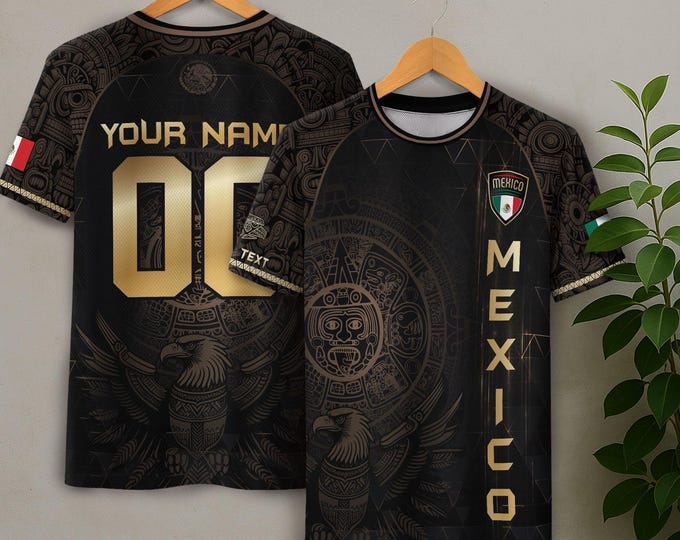 Customized Mexican Soccer Jersey, Personalized Soccer Jerseys for Men and Kids, Custom Name Number Game Day Shirts, Soccer Players Gifts