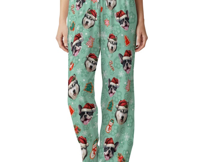 Custom Pet Photo Pajama Sets – Personalized Pet Pajamas for Christmas, Matching Family Holiday Set, Cute Pyjama Gift for Pet Lovers