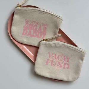 Kleines Portemonnaie aus Baumwolle für den Urlaub | Strandportemonnaie | Mini wallet | Geschenkidee für Frauen