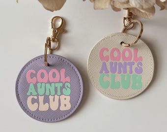 Cool Aunts Club keychain | Birthday gift for girlfriend or aunt | Godmother keychain