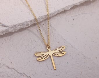 Dragonfly Necklace, Nature Inspired Jewelry, Loyalty Gift, Boho Jewelry, Unique Gift Idea, Dragonfly Jewelry, Gift for Mom