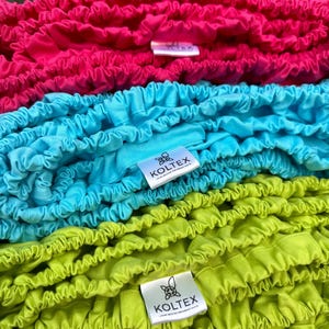 Organic Cotton Fitted Bed Sheets, Custom Sizes in Twin, Full, Queen, King