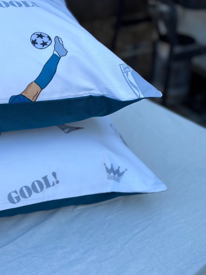 Bedding Boy Soccer Set, Bedlinen Kids Football, Fitted Sheets, Dovet