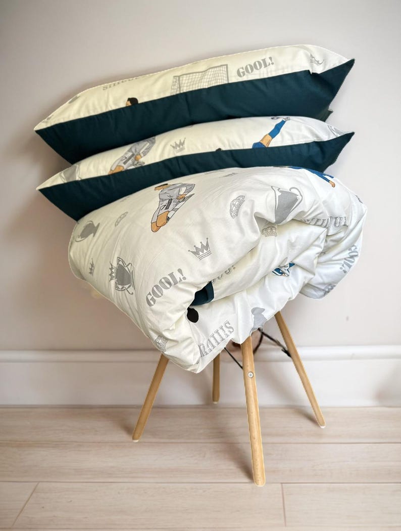 Bedding Boy Soccer Set, Bedlinen Kids Football, Fitted Sheets, Dovet