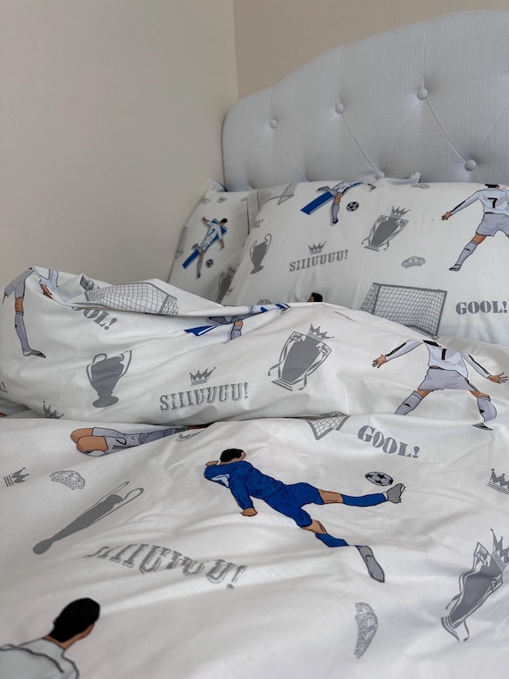 Set copripiumino in 100% cotone per letto super king, per bambini e ragazze, set di biancheria da letto per campeggio, con 2 federe, decorazione per camera da letto