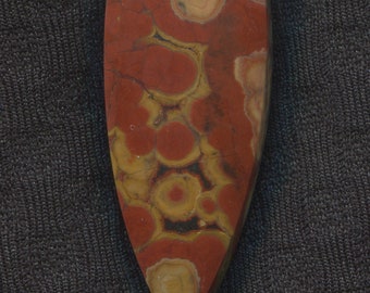 Morgan Hill Poppy Jasper Designer Cabochon from California