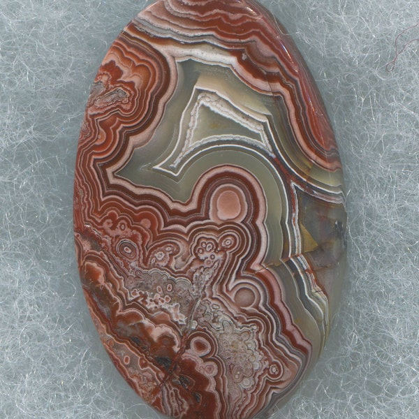 Laguna Lace Agate Designer Cabochon from Mexico