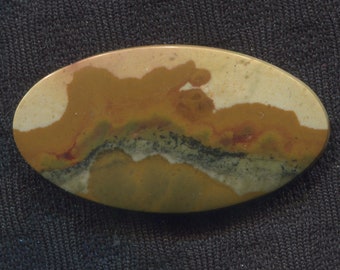 Scenic Rocky Butte Picture Jasper Designer Cabochon from the Owyhee Area of Eastern Oregon