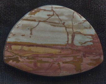 Scenic Dead Camel Jasper Designer Cabochon from the Dead Camel Mountains of Nevada