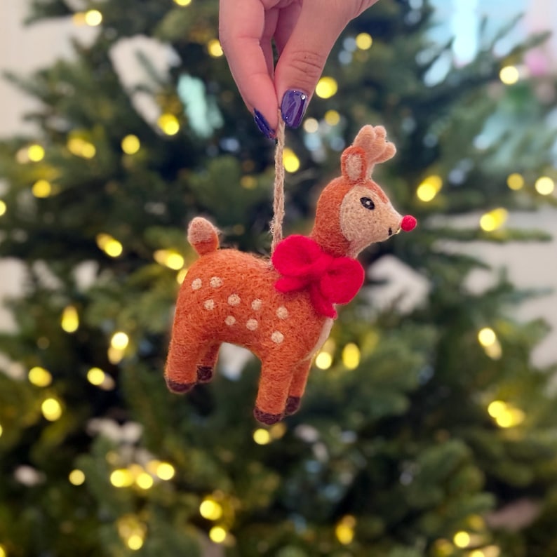 Rudolph the Red-nosed Reindeer Ornament | Christmas Tree Decoration ...