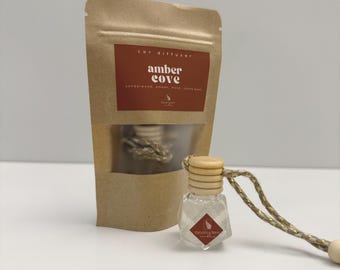 Amber Cove Car Diffuser | Sandalwood, Musk Scent