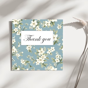 Vintage bloemen bedankkaartjes | Elegante notitiekaarten | Bloemwenskaarten | Briefpapier Bedankt | Botanische kaartenset | Rustiek bedankt