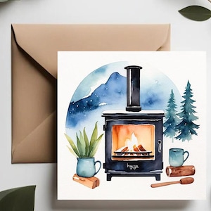 Gezellige op hygge geïnspireerde kerstkaarten | Warme en geruststellende hygge-kerstkaarten | Handgemaakte kaarten met Scandinavisch design