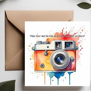 Einzigartige Grußkarten zum Thema Fotografie | Künstlerische Grußkarten für Fotografie-Liebhaber | Fotograf Geburtstagskarte |