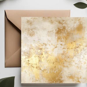 Conjunto de cartões de felicitações Golden Glamourous | Cartão de aniversário de casamento dourado | Cartões de aniversário elegantes | efeito de folha de ouro | Luxo de alta qualidade