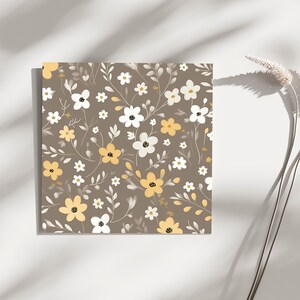 Boho Chic Blumenkarten Set | Vintage Mom Grußkarte |  Alles Gute zum Muttertag | Karte für Oma | Retro Nostalgische Muster Karte