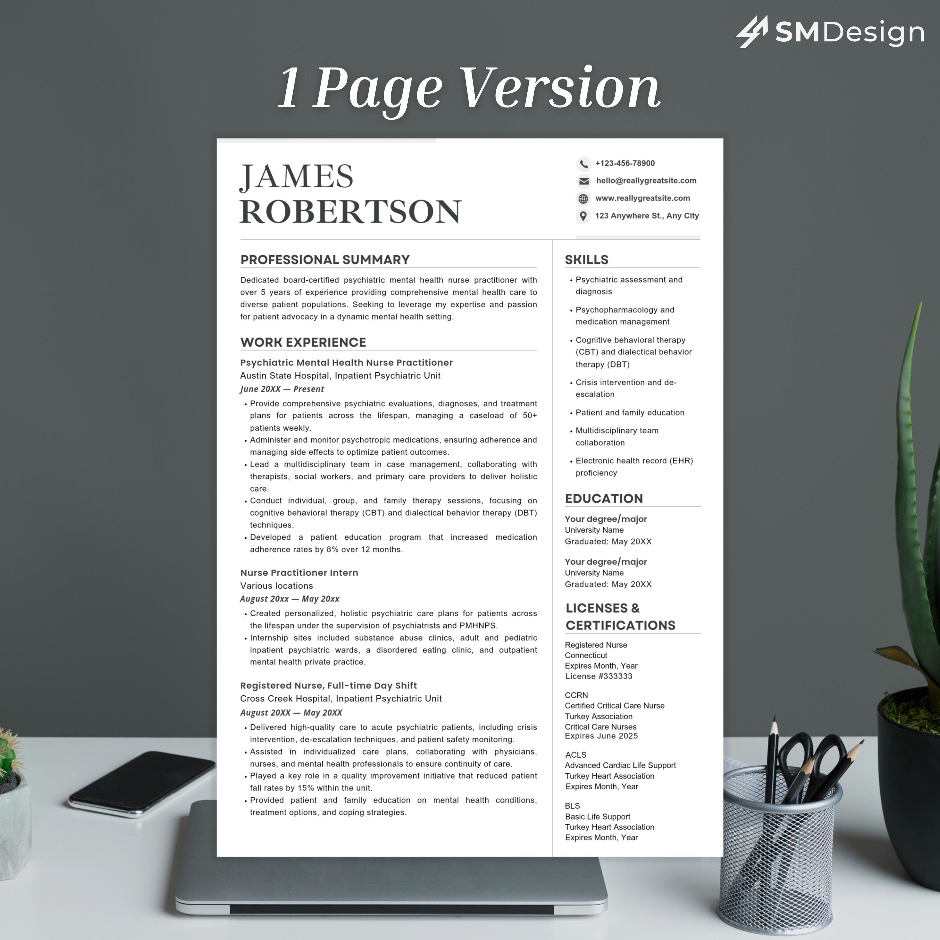 Pmhnp Resume Resume Template Nursing - Il Fullxfull.6354813622 S9fo 
