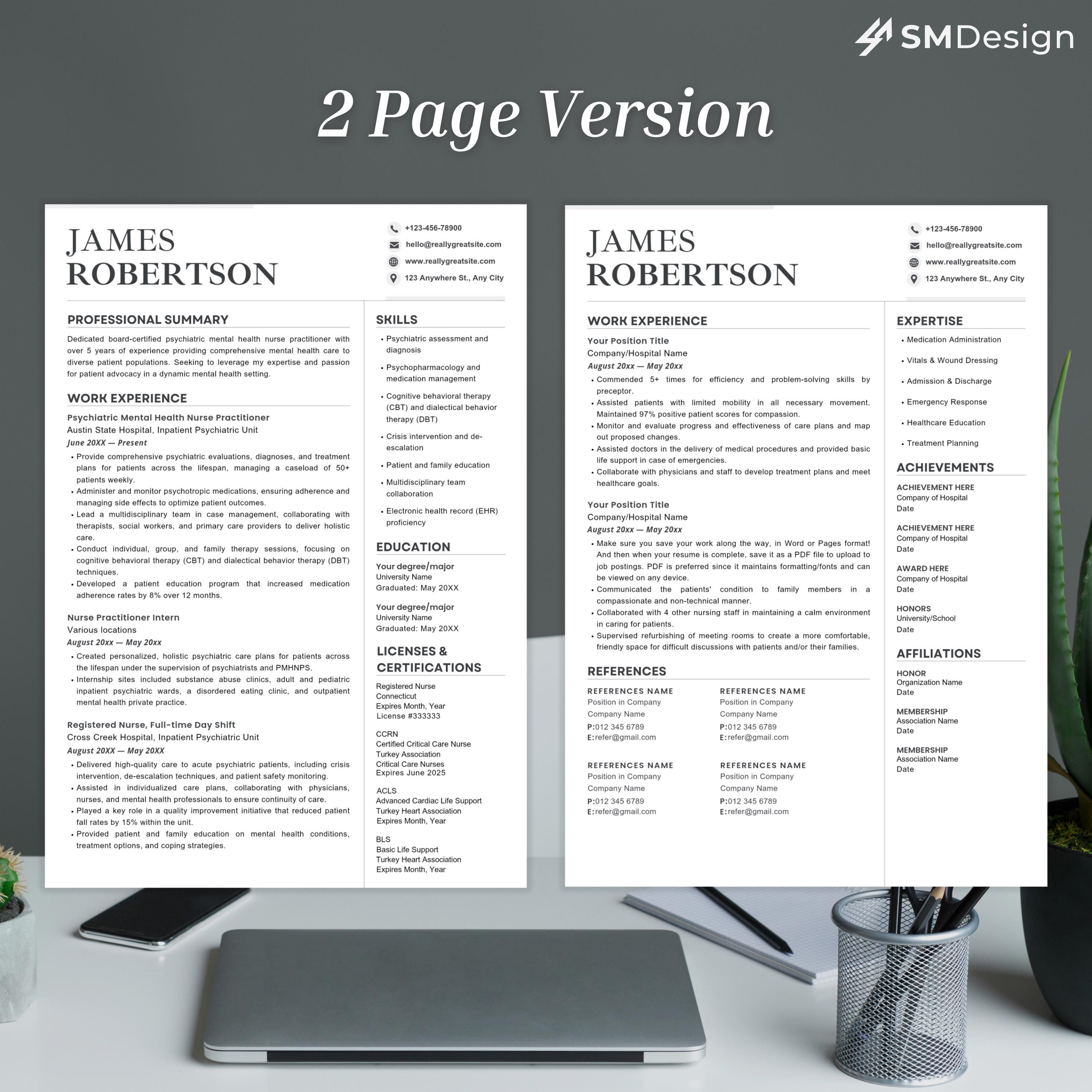 Pmhnp Resume Resume Template Nursing - Il Fullxfull.6354813826 469e 