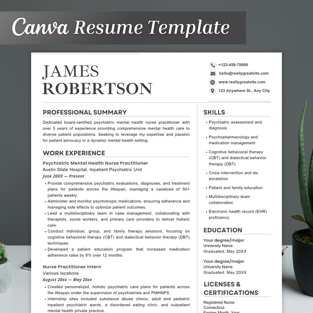 Pmhnp Resume Resume Template Nursing - Il 1080xN.6354813310 Ha25 