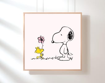 O*7様 ヴィンテージ フェルト絵画 1980's snoopy CHARLES SCHULZ SIGNED LARGE ORIGINAL FRAMED DRAWING OF